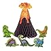 Dinosaur & Volcano Centerpiece Decoration, 6pc