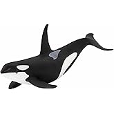 Safari Ltd. Wild Safari Sea Life Orca Figurine - Realistic 6" Killer Whale Model Figure - Educational Toy for Boys Girls & Kids Age 3+
