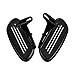 Chrome-Plated Aluminum Streamliner Passenger Footboard Floor Board & Mount Kit Compatible with 1993-2023 Harley Touring Models (Rear Floorboard, Black)