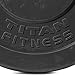 Titan Fitness Single 35 LB Black Economy Olympic Bumper Plate, Rubber with Steel Insert
