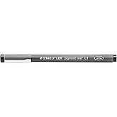 Staedtler Pigment Liner, Fineliner Pen For Drawing, Drafting, Journaling.1mm, Black, 308 01-9
