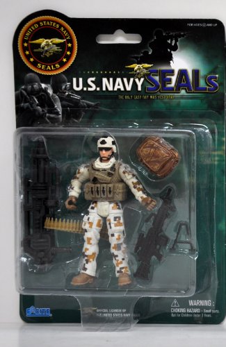 United States Navy Seal Figure with Accessories - Land Gear (styles may vary)