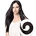 YILITE Tape in Hair Extensions 20 inches 20pcs 50g Silky Straight Seamless Skin Weft Tape in Human Hair Extensions Off Black Tape in Extensions Real Human Hair