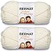 2-Pack - Bernat Softee Chunky Yarn, Natural, Single Ball