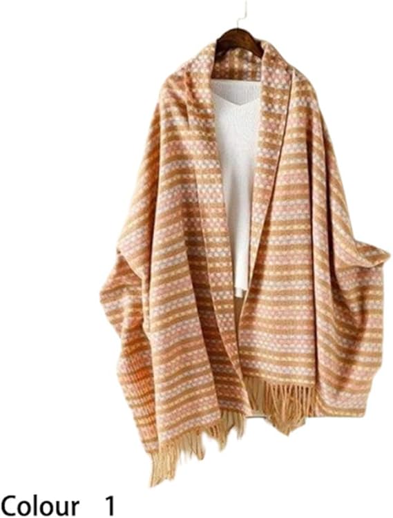 Amazon Co Jp ポンチョ ストール マフラー メンズ レディース スカーフ ブランケット 大判 おしゃれ カラー1 服 ファッション小物