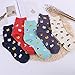 Pack of 5 Womens Cute Animals Socks Girls Warm Novelty Funny Cartoon Cotton Crew Socks,Cat