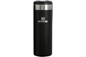 Stanley AeroLight Transit Bottle 16 oz | Locking Drink Through Lid | Leak Resistant Water Bottle or Coffee Travel Mug | Lightweight Insulated Stainless Steel | BPA-Free | Black
