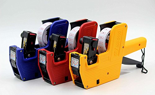 MX-5500 8 Digits EOS Price Tag Gun +5000 White w/Red lines sticker labels + Ink in box ~ Cafolo