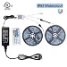 WenTop Led Light Strip Waterproof Kit DC12V UL Listed Power Supply SMD 5050 32.8 Ft (10M) 300leds RGB Flexible Light Strip 30leds/m with 44 Key Ir Controller Kitchen Cabinet, Bedroom,Sitting Room primary