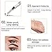 Tattoo Eyebrow Pen Waterproof Ink Gel Tint with Four Tips, Long Lasting Smudge-Proof Natural Hair-Like Defined Brows All Day (Chestnut)