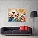 Wieco Art Blooming Poppies Extra Large Contemporary Colorful Flowers Pictures Paintings on Canvas Wall Art Modern Gallery Wrapped Floral Giclee Canvas Prints for Living Room Home Decorations XL