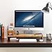 SONGMICS Bamboo Monitor Stand Riser with Adjustable Storage Organizer Laptop Stand Desk Organizer for Home Study Dorm Office ULLD215N