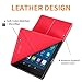 All-New Amazon Fire HD 8 Tablet Case, DTTO Slim-Fit Transformable Multi-Angle Stand Cover Case for Amazon Fire HD 8 (7th Generation, 2017 Released only) with Auto Sleep/Wake, Punch Red