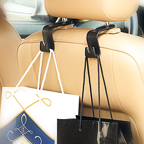 image for AULLY PARK Car Back Seat Headrest Hanger Holder Hooks for Bag Purse (B