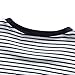 Zengjo Striped T Shirts for Men(L,White & Navy Stripes)