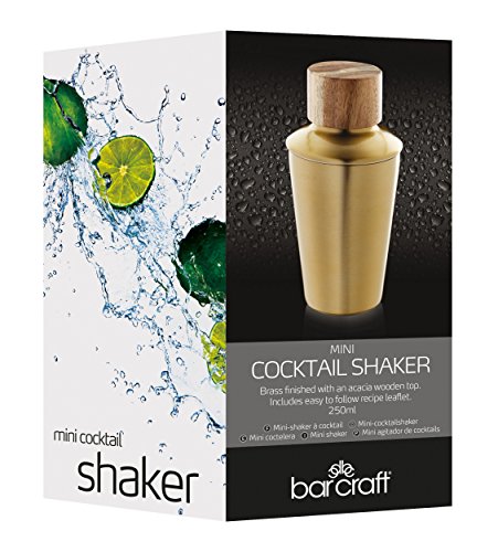 Kitchen Craft Cocktail-Shaker Bar Craft 350ml mit Messingausführung in Gold, Messing, 12 x 17 x 22 cm – Bild 3