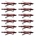 Wallner Chasing arrows 12pcs/lot hunting shooting arrowhead 100 grain broadheads archery 3-blades arrow head crossbow and recurve bow (Red)
