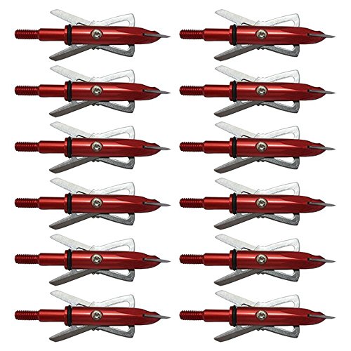 Wallner Chasing arrows 12pcs/lot hunting shooting arrowhead 100 grain broadheads archery 3-blades arrow head crossbow and recurve bow (Red) Wallner Chasing arrows 12pcs/lot hunting shooting arrowhead 100 grain broadheads archery 3-blades arrow head crossbow and recurve bow (Red)