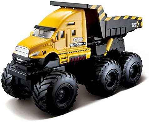 Maisto Fresh Metal Builder Zone Quarry Monsters Yellow Construction Dump Truck
