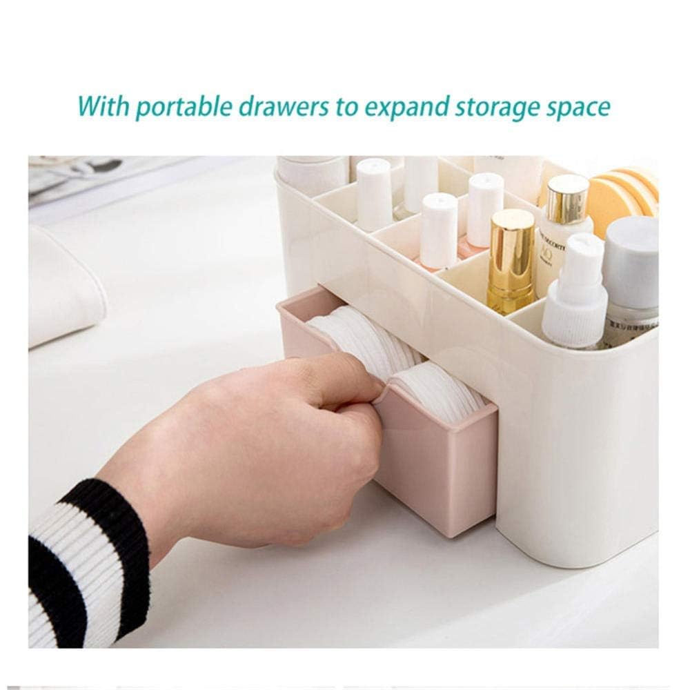 INKULTURE Plastic Cosmetic Storage Box Multi Functional Desktop Tidy Organiser Holder With Drawer 01 Pcs 4