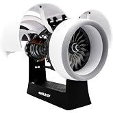 NIKOLATOY Small Size RR Trent 900 Turbofan Engine Model, High-Detail Model for Enthusiasts, Multifunctional STEM Kit for Creative Projects and Exploration (T900 Small Size) (Small Size)
