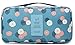 iSuperb® Travel Bra Organizer Bag Underwear Pouch Waterproof Personal Garment Bag Case (Blue with Floral Pattern)