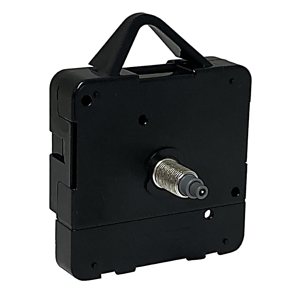 New Replacement Ticking Quartz Clock Movement Mechanism Motor Battery Operated For Repair ROHS (Medium - 10mm Gold Thread - Total Spindle 17mm)