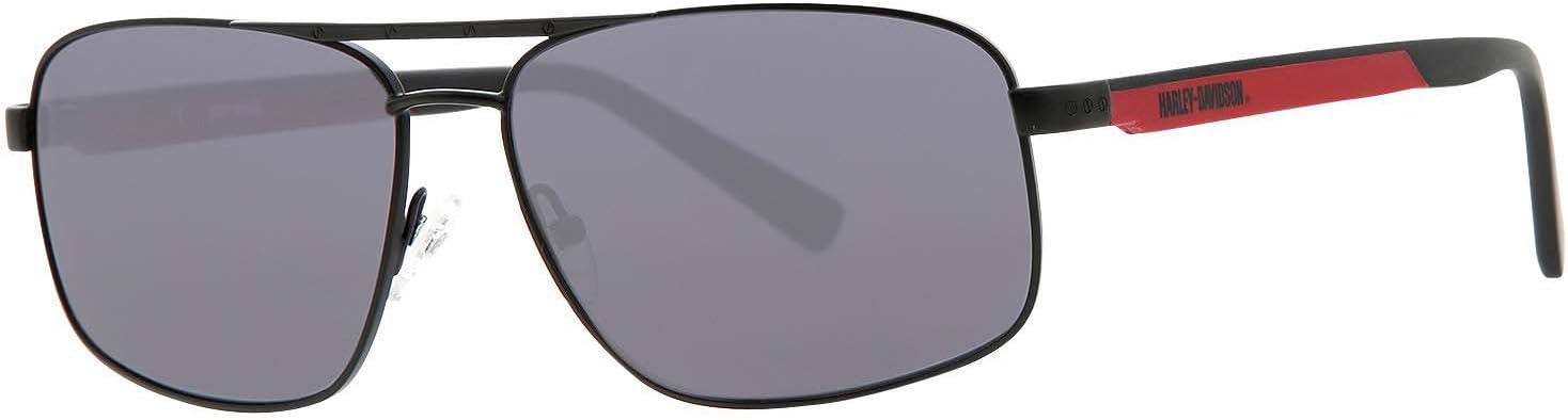 Harley Davidson SUNGLASSES HDX868 BLK-3 GENTS, Color: Red