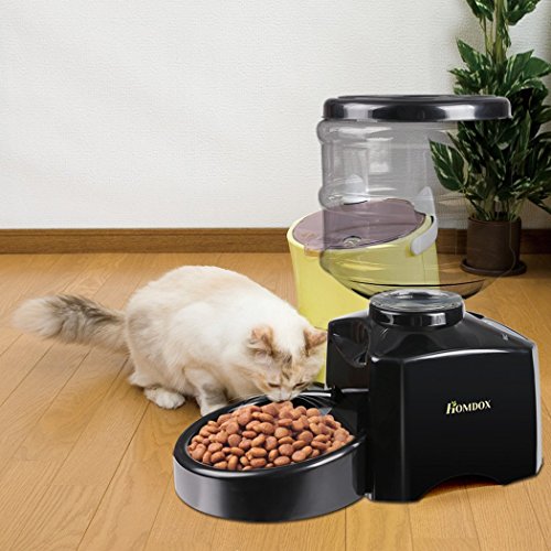Homdox Automatic Pet Feeder Cat Feedersabs Materialdog Cat Dry
