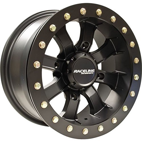 Raceline Mamba Beadlock ATV Wheel - Black [14x7] 4/115 - (5+2)