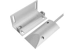 WESUA Magnetic Switch Alarm Sensor Overhead Garage Door Contacts with L Bracket