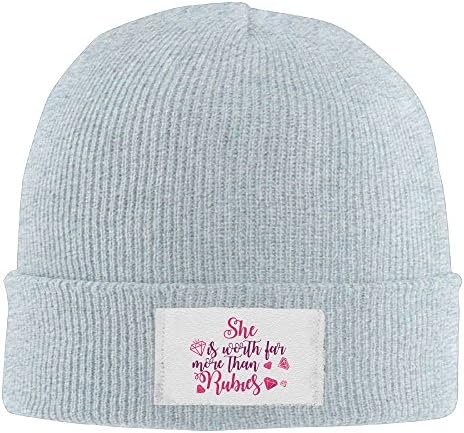 SDCFT She Is Worth Far More Than Rubies Wool Ski Warm Knit Caps\r\n Street Dancing Slouchy Beanie Vintage