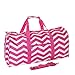 World Traveler Pink Chevron Gym Duffle Bag 21-inch