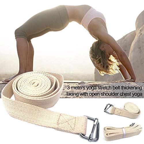 smileyshy Buckle Yoga Strap Yoga Stretch Belt Cotton Belt Yoga Strap