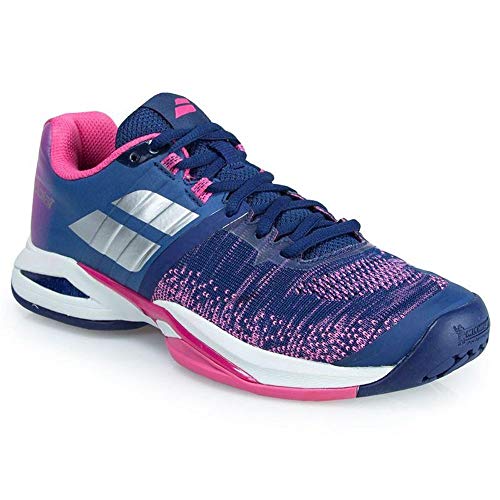 Babolat Propulse Blast All Court Womens Tennis Shoe Estate Blue/Fandango Pink