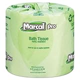 Marcal Pro Toilet Paper 100% Recycled - 2 Ply, White Bath Tissue, 242 Sheets Per Roll - 48 Individually Wrapped Rolls Per Case Green Seal Certified Toilet Paper 03001