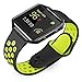 UMTELE for Fitbit Blaze Bands, Sport Silicone Replacement Strap with Black Frame for Fitbit Blaze Smart Fitness Watch Black/Yellow