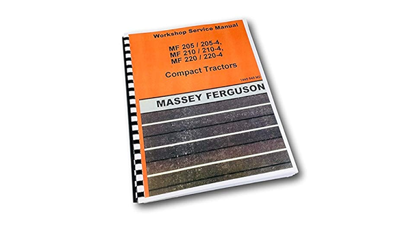 Amazon Com Massey Ferguson Mf 2 2 4 Tractor Servicio De Reparacion Tienda Manual Taller Tech Home Improvement