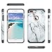 ULAK Slim Case for iPhone 7 Plus, Dual Layer Anti-Scratch Protective Hybrid Hard Back Cover and Soft Shock-Absorption TPU Bumper Case for Apple iPhone 7 Plus 5.5 inch, Marble Pattern