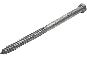 1/2 in x 10 in Hot Dip Galvanized Lag Bolts – Heavy-Duty Hex Head Structural Screws for Decks, Posts & Timber Framing | A307 