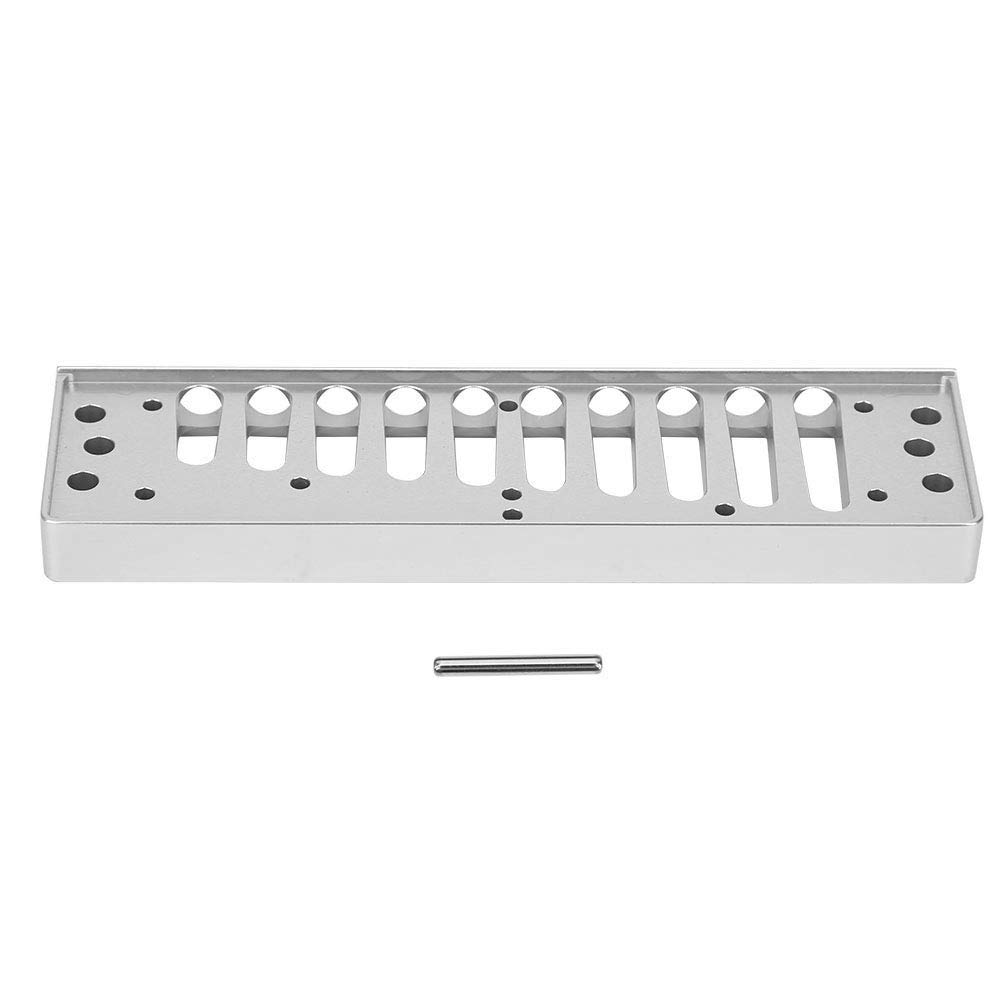Harmonica Comb, Metal Harmonica Comb 10?Hole Blues Harp Comb Part Compatible with SP20 Aluminum Alloy Harmonica Accessory(Silver) Wind instruments accessories