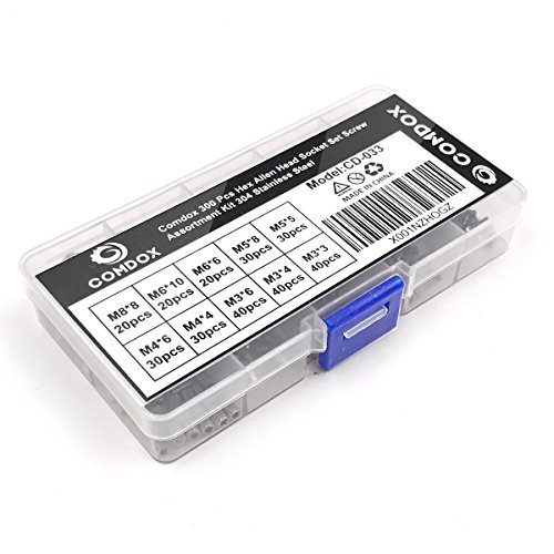 5 Comdox+300Pcs+Assortment+Internal+Stainless