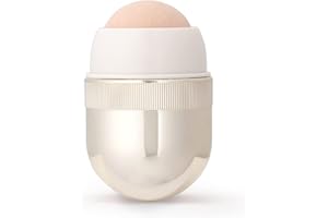 ONPPLE Korean Beauty Oil-Absorbing Volcanic Face Roller, Portable and Reusable Skincare Tool for Oily Skin, Shine Control, Oil Absorber tool for Face (Gold)