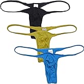 OROCOJUCO Men Modal Bulge Thong Underwear Male Slim Pouch T-back String Tangas