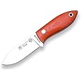 Joker Survival Knife BS9 Avispa CN117, Canvas Handle Micarta Orange, 3.15 inches Blade of Sandvik 14C28N and Kydex Sheath, Tool for Fishing, Hunting, Camping and Hiking