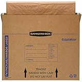 Bankers Box SmoothMove TV/Picture/Mirror Moving Box, Large, 48 x 4 x 33 Inches, 4 Pack (7711301)