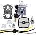 Hipa RB-K84 Carburetor with Gasket Fuel Repower Kit Air Filter for Echo PE265 PPT265 PAS265 SHC265 HCA265 SRM265 SRM265S SRM265T SRM265U Trimer Weedeater primary