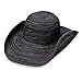 Wallaroo Hat Company Women’s Scrunchie Sun Hat – UPF 50+ Sun Protection, Packable and Adjustable Sizing for Medium Crown Sizes – Sun-Smart Hat for Travel, Poolside, Everyday (Black/White Dots)