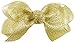 Hipgirl Gold Glitter Ribbon for Crafts- Non-Wired Ribbon for Gift Wrapping, Great Golden Ribbon for Christmas Tree Garlands, Gift Ribbon Bows, Party Favors - (25yd 1