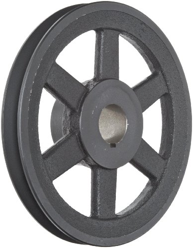 MartinBK80 1 1/4 FHP Sheave BS, 4L/5L or B Belt Section, 1 Groove, 1-1/4" Bore, Class 30 Gray Cast Iron, 7.75" OD, 3201 max rpm, 7 Datum/7.4 Datum